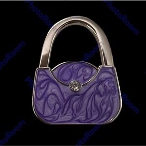 Purple Designer Handbag bag purse hanger NWT